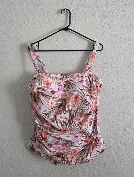 Lands' End Other - Lands End Padded Floral Tropical Tankini Swim Suit Top NWT Size 18W